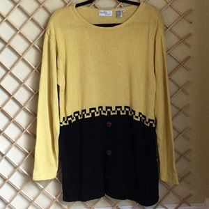 MODA by SPIEGEL size XL lightweight sweater, rayon/cotton